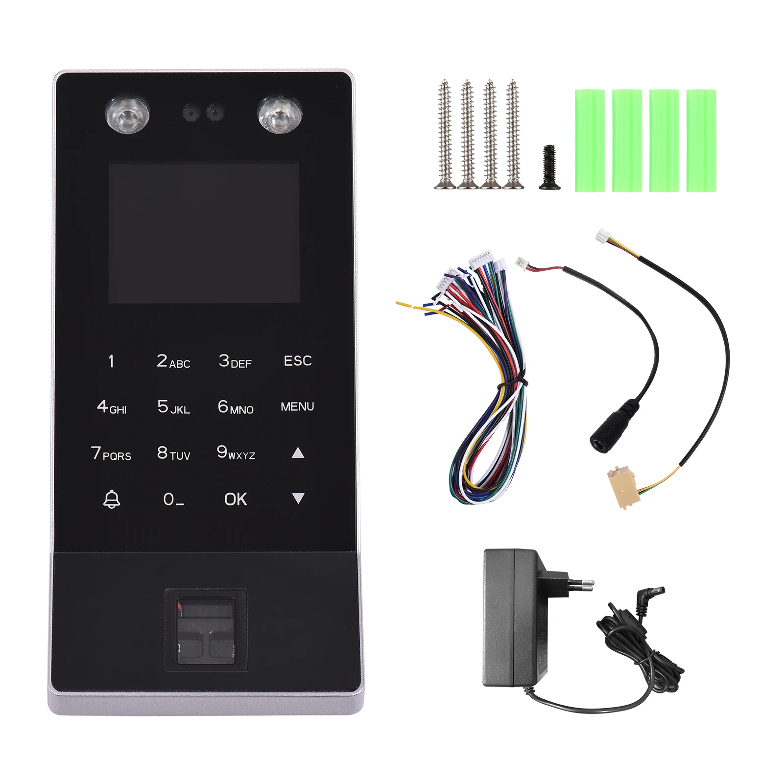 Face Recognition Fingerprint Password Attendance Machine Access Control Time Clock Recorder Support ID Card Device Employee