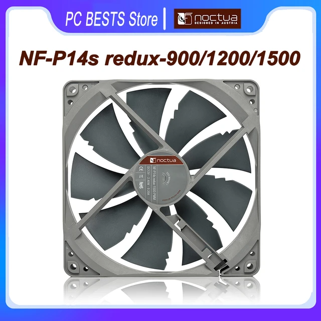 Noctua NF-P14s Redux-900/1200/1500rpm Gehäuse lüfter 4pin pwm geräuscharm  sso Lager 140mm CPU-Lüfter - AliExpress