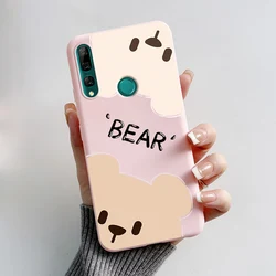 Cute Bear Cartoon Frog Shockproof Silicone Back Cover s - Premium Phone Case for Honor 9X Premium (Pink-M01)