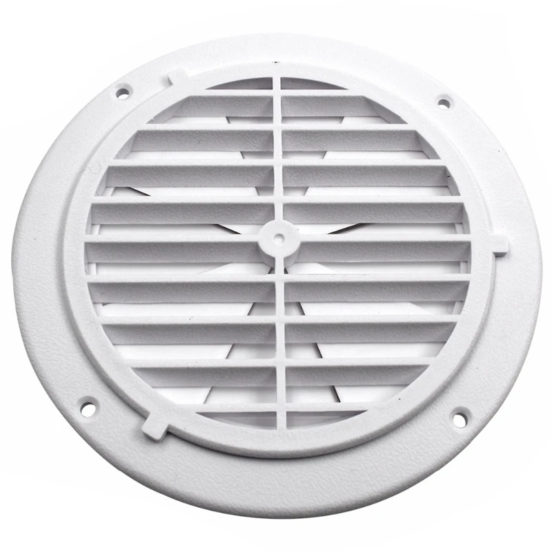 

RV Yachts Boats Plastic Round Air Vents Louver Exhaust Fans White