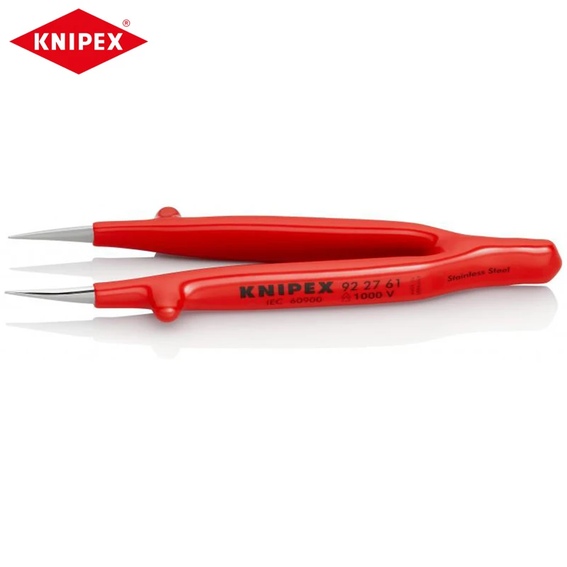 KNIPEX 92 27 61 Insulated Universal Tweezers VDE 1000V Stainless Steel Precision Tweezer