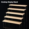1-5 Tier Wood Acrylic Display Stand Cosmetic Organizer Display Riser Rack for Cupcake Perfume Doll Figure Shelf Home Storage 1