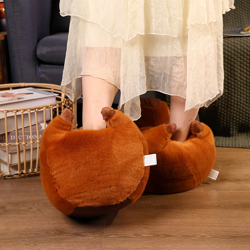 One Size New Capybara Slippers Womens Bedroom Living Room Warm Winter  Capybara Shoes For Girls