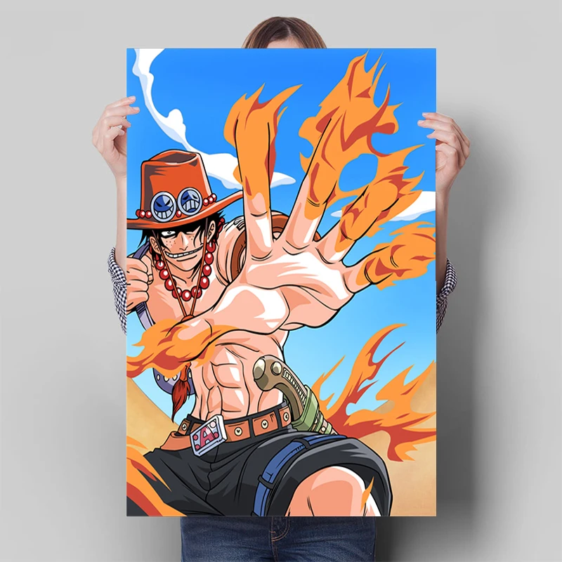 Bandai DIY 5D One Piece Luffy Watercolor Anime Poster Diamond Painting Diamond Embroidery Mosaic Art Mural Home Decor 