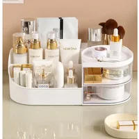 Large Capacity Cosmetic Storage Box Makeup Drawer Organizer Jewelry Nail Polish Makeup Container Desktop Sundries Storage Box 2