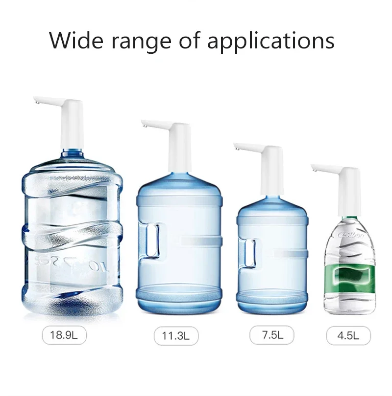 Bottled Water Dispenser Electric Mini Wireless Bottled Water Electric Pump USB Rechargeable Portable Water Pump Booster 4