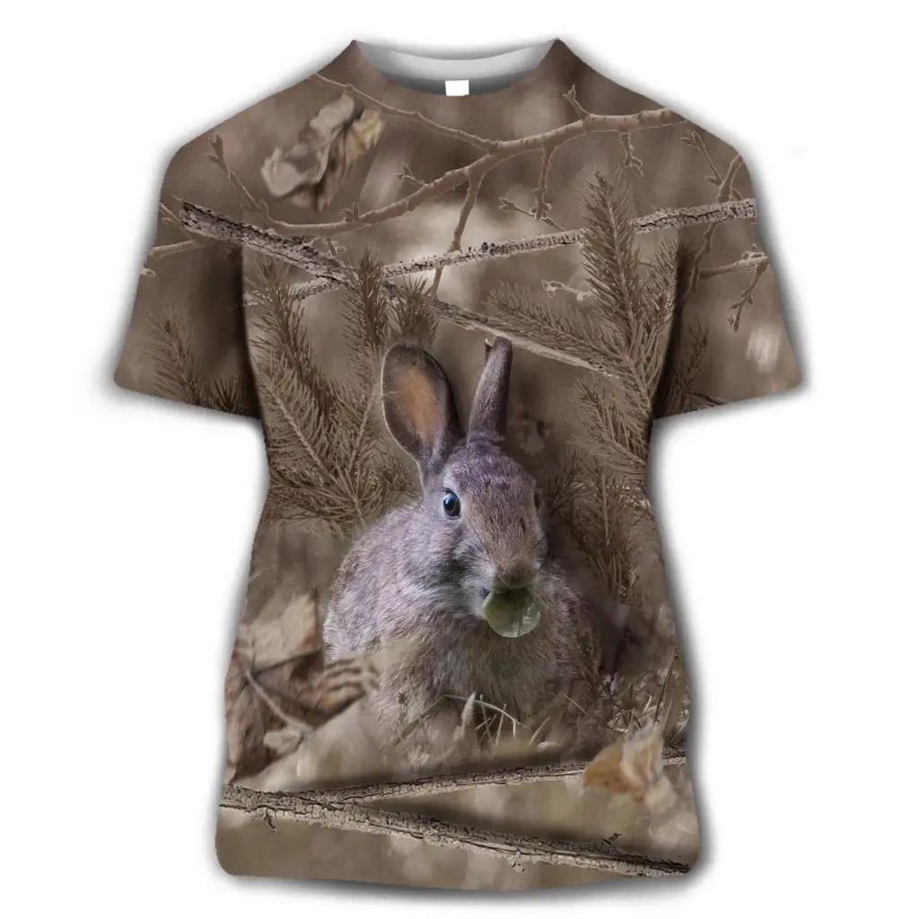 Camouflage 3D Print Short Sleeve T Shirt