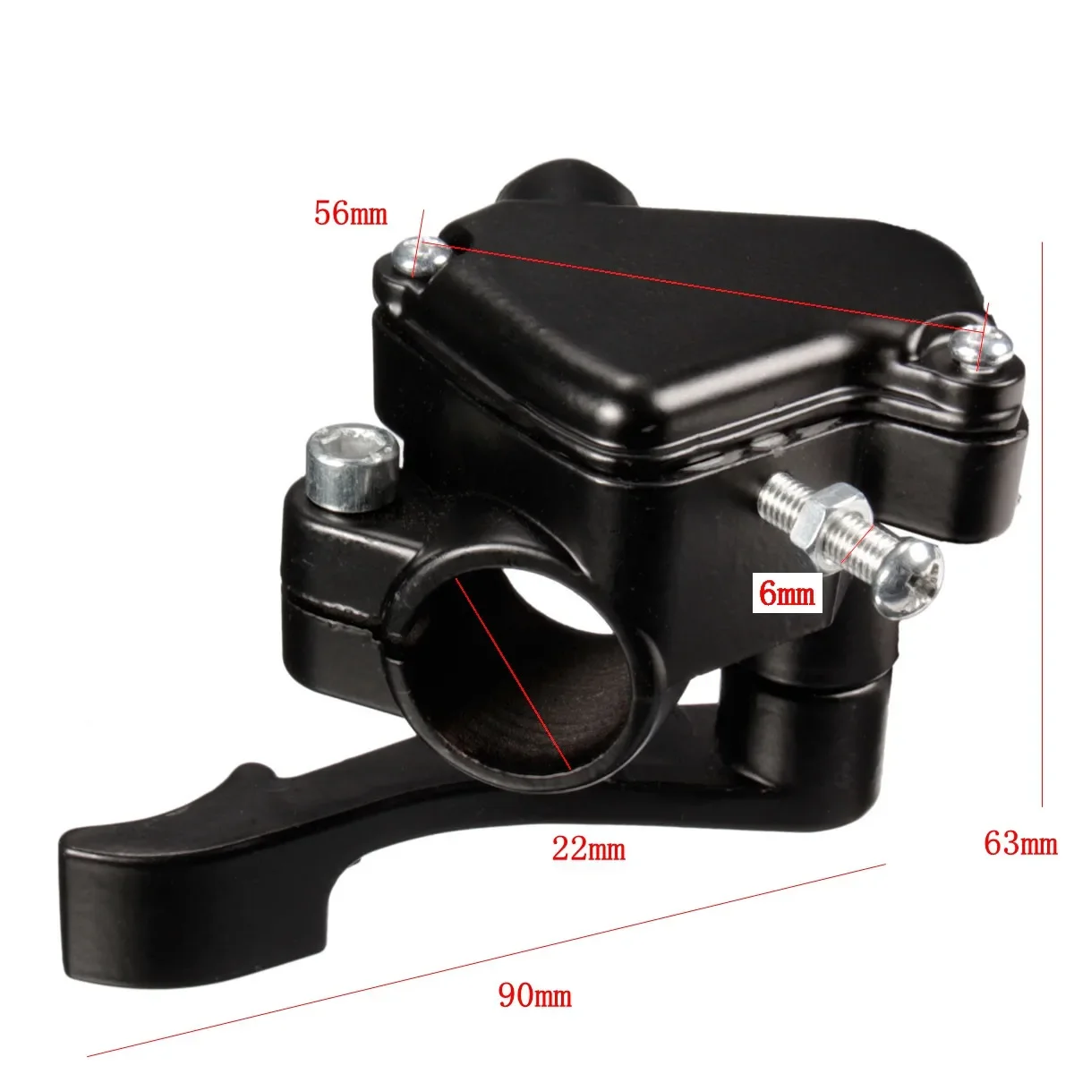 

For Honda for TaoTao ATV Quad Pit Bike 7/8" 22mm Motorcycle Throttle Lever Thumb Controller Assembly