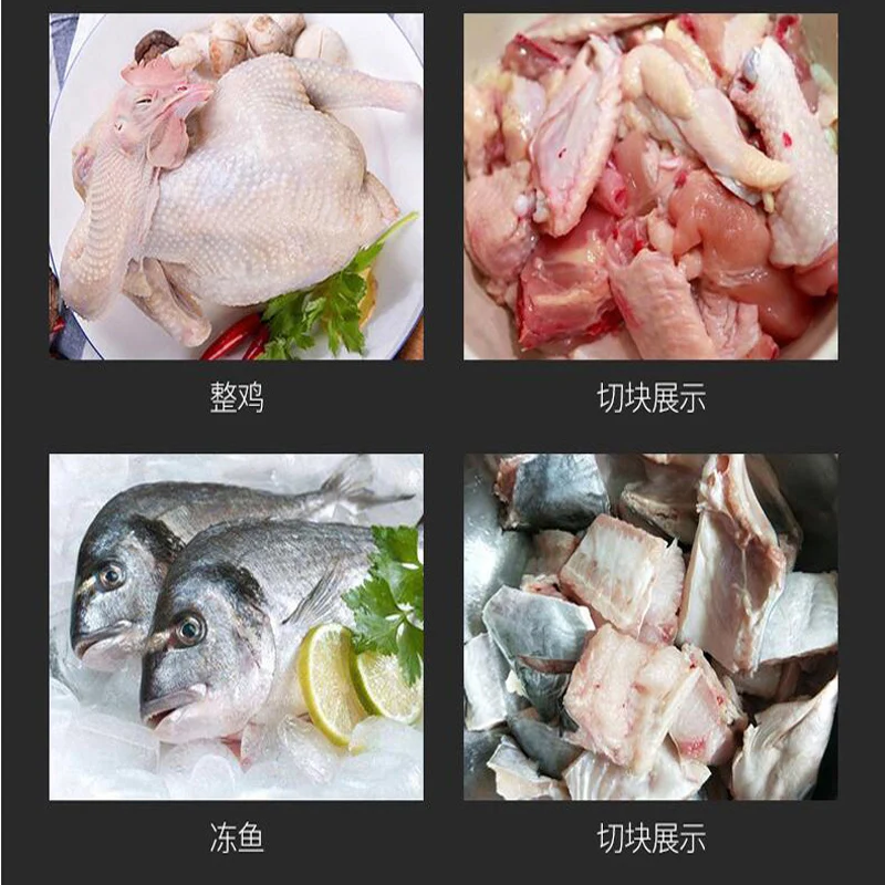 110V 220V 380V Frozen Beef Cube Dicer Chicken Breast Dicing Machine Commercial Poultry Meat Skeleton Cutting Machine 4