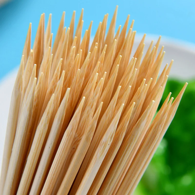 50pcs Disposable barbecue bamboo skewers barbecue needles plant supports bamboo skewers string durable hight quailtly