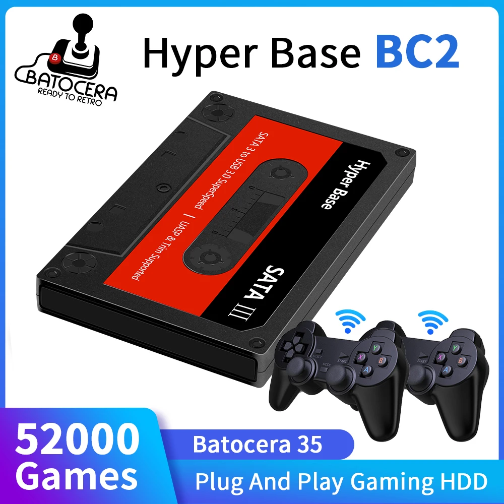 Rasende Himmel Ulydighed Portable Batocera Retro Gaming Hard Drive With 52,000 Games For PS3/PS2/PS1/SS/DC/GameCube/MD  Hyper Base 2TB Emulation Hard Disk| | - AliExpress