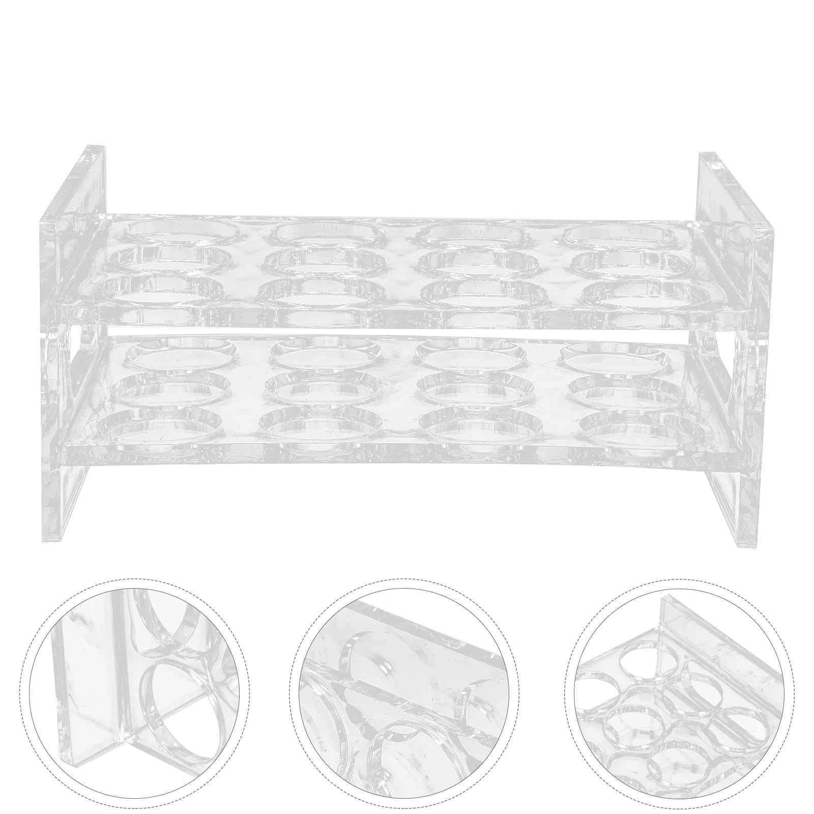 

Acrylic Shot Glass Holder Transparent Shot Glasses Holder Party Display Rack Shot Glass Drinkware Cup Holder