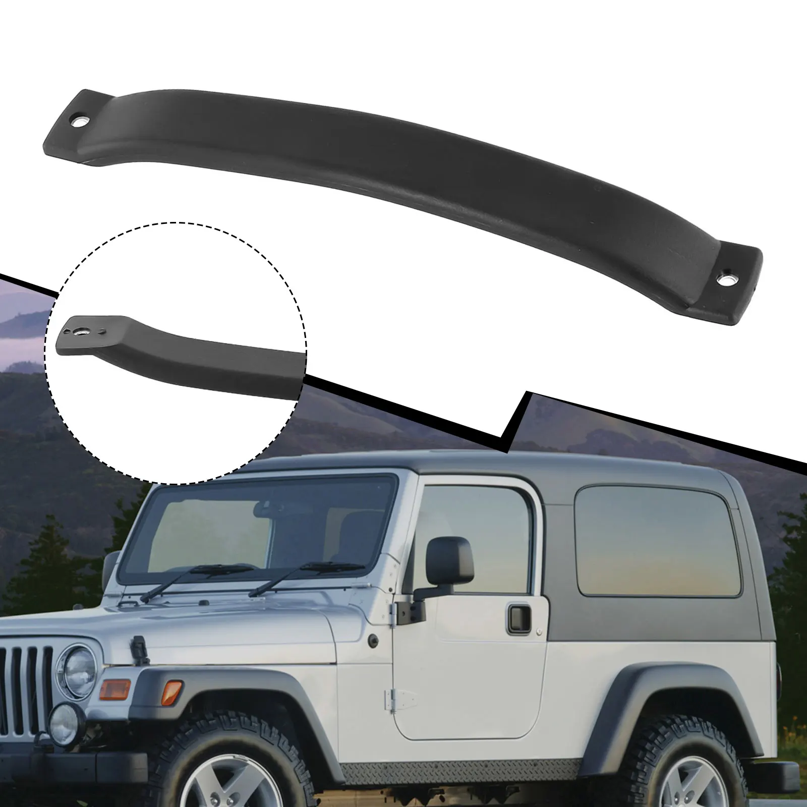 

Easy Installation Interior Door Pull Handle Grab for Jeep Wrangler TJ LJ 1997 2006 Front Left/Right Placement 5ES43DX9