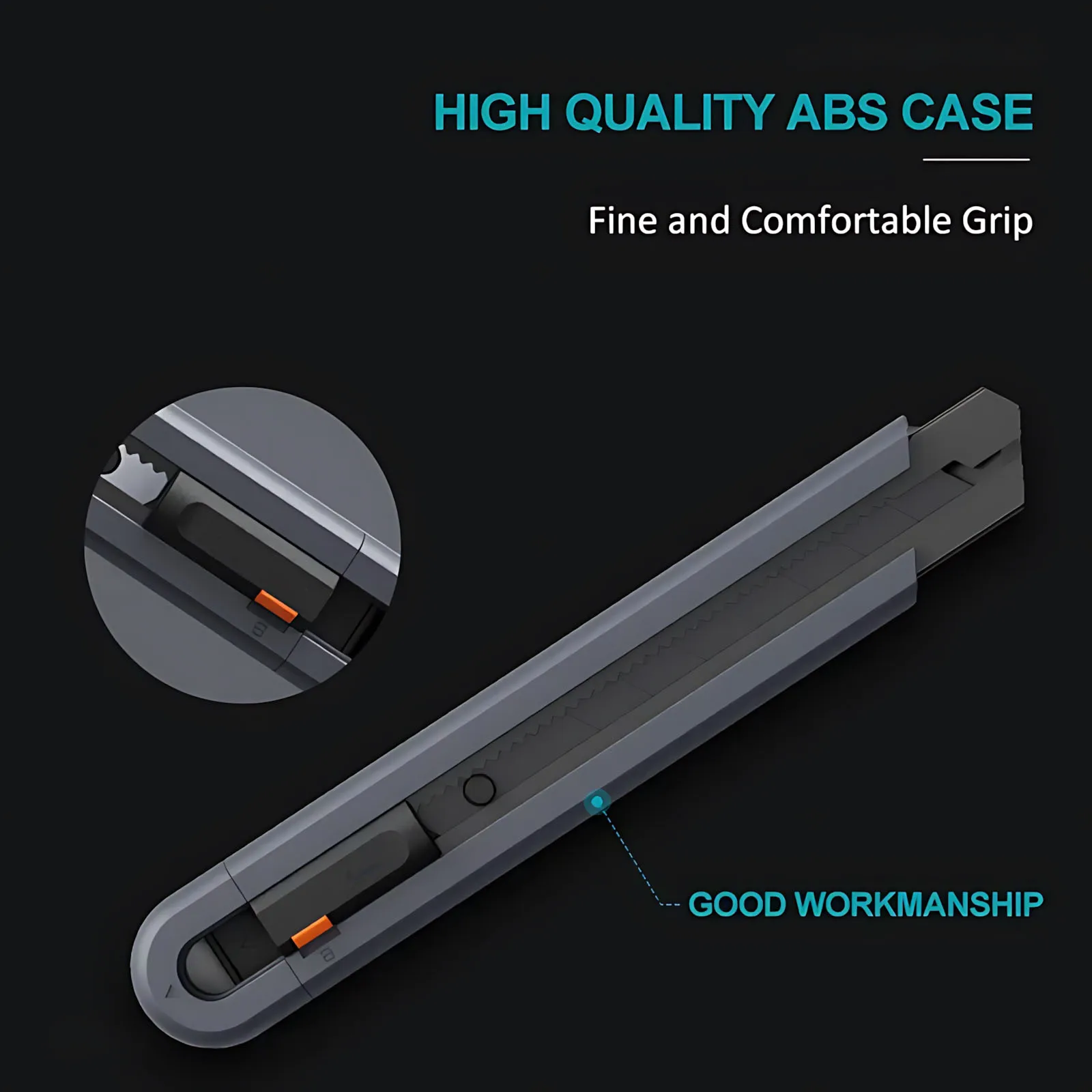 Utility Knife Mini Multifunction Carbon Steel Blade Safety Lock Stretch Pocket Professional Paper Cutter Household Manual Tool