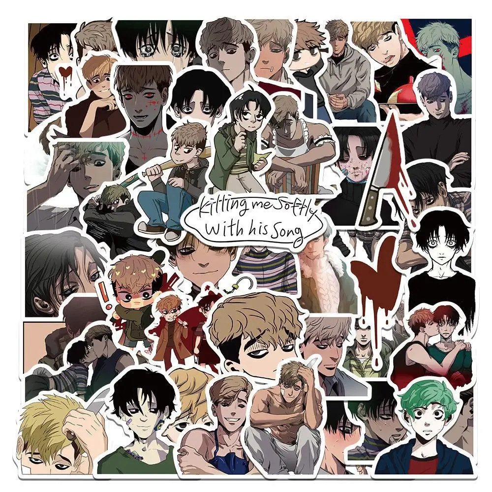 10/30/50PCS Anime Killing Stalking Pack Stationery Stickers Waterproof  Decal for Laptop Water Bottles Phone PVC Decals Kids Toys - AliExpress