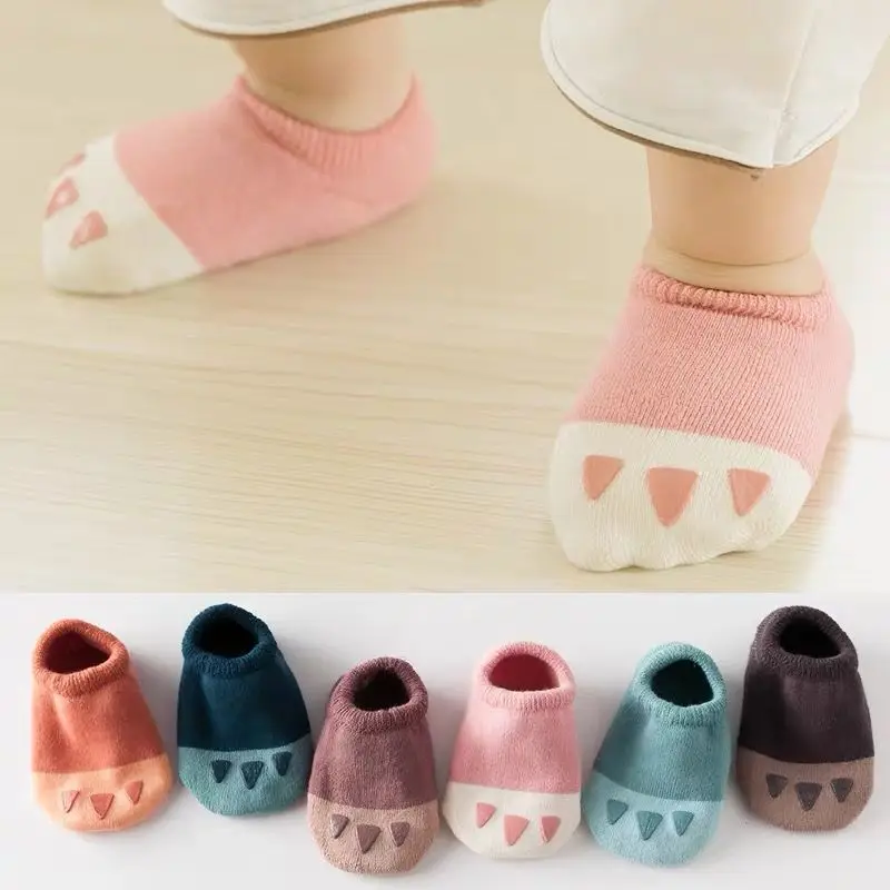

Kids Socks Spring Autumn Winter Babys Boy Socks Children Girls Boys Non-slip Rubber Grips Boat Socks kids Infant Floor Socks