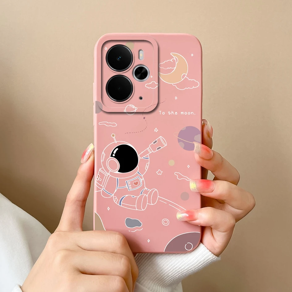Luxury Floral Print Liquid Silicone Case - High Quality, Anti-Drop, Durable, Anti-Slip Housing