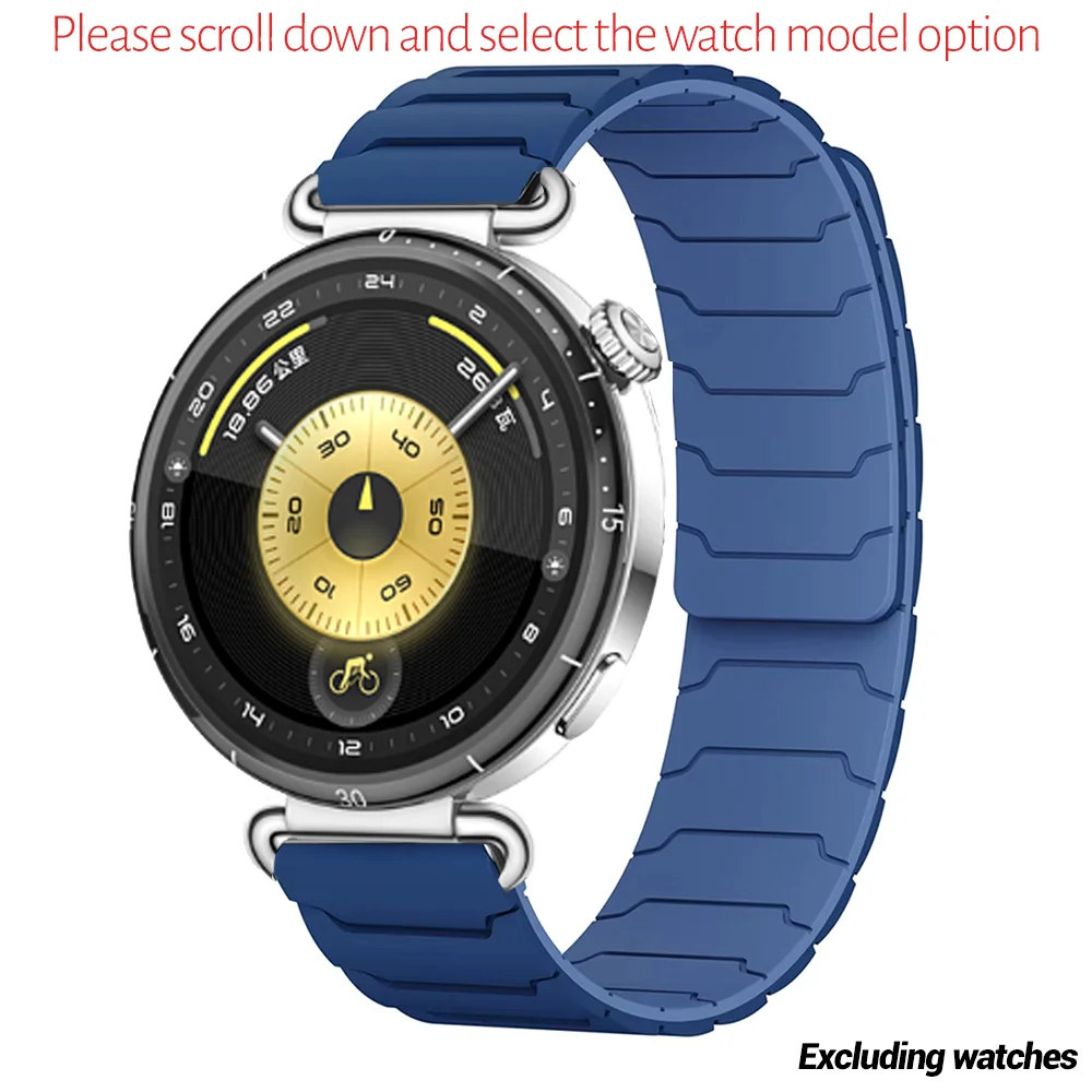 Magnetic Silicone Watch Strap - Adjustable Multi-Size Wristband Accessory