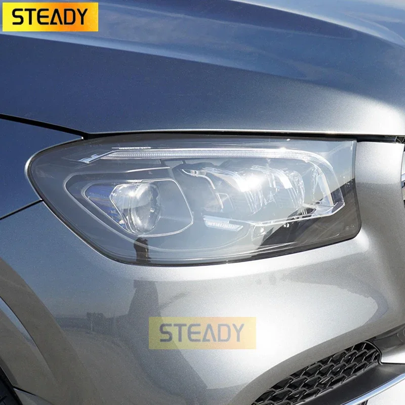 

Car Headlight Protective Film Headlamp Taillight Transparent Black TPU Sticker For Mercedes Benz GLS Class X167 2020 Accessories