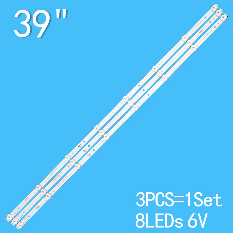 

6V 737mm LED Backlight strip 8 Lamp for 39LEX-5045 Tf-led40s82t2s HL-00390A30-0402S-07 40LFA29E