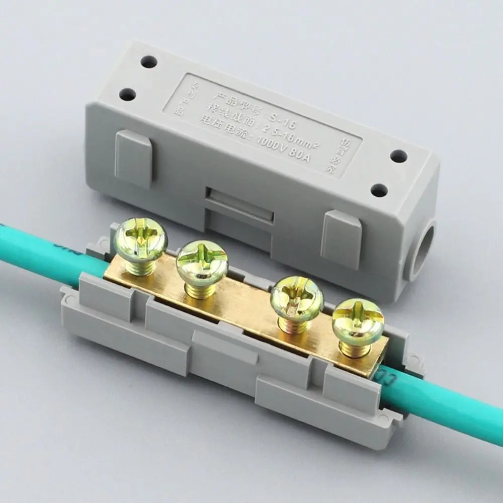 Brass High Power Electrical Cable Splice Splitter Connector
