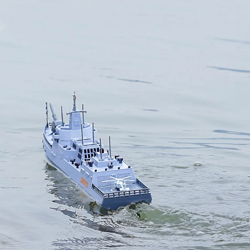 1/375 RC Destroyer Model Lhasa Ship Military Model Electric Remote Control Ship Model Toy  Simulation Warship Navy Combat Ship 3
