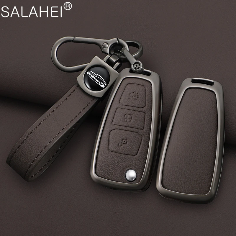 Car Key Case Full Cover Holder Shell For Ford Ranger CMax SMax Focus Galaxy Mondeo Transit Tourneo Custom Keychain Accessories