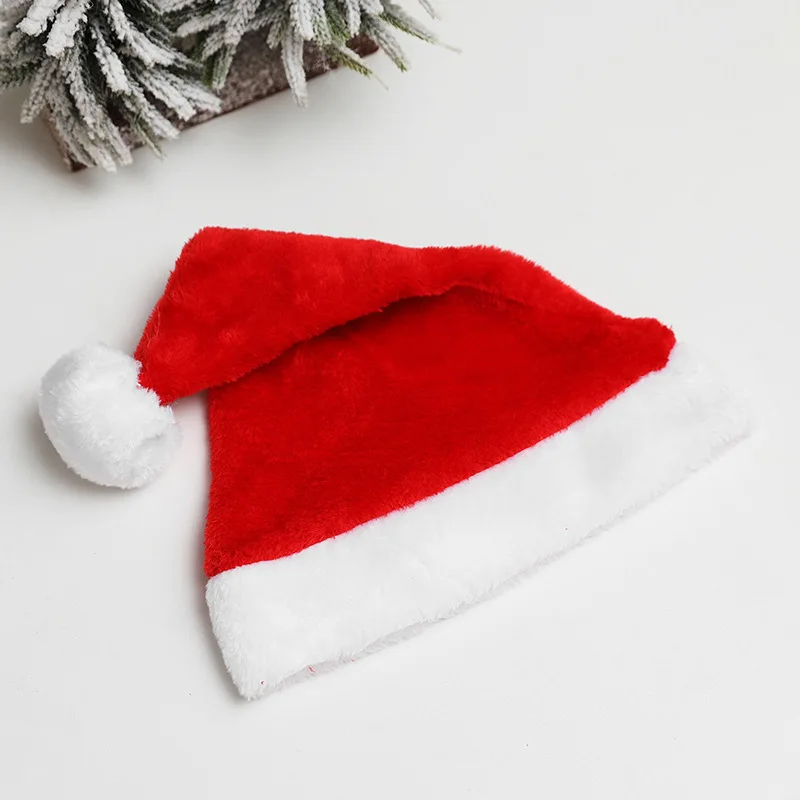 New Year 4 Colors Adult Santa Hat Christmas Props Pink Hat Personalized Hat Santa Christmas Party X-Mas FestiveParty Decorations