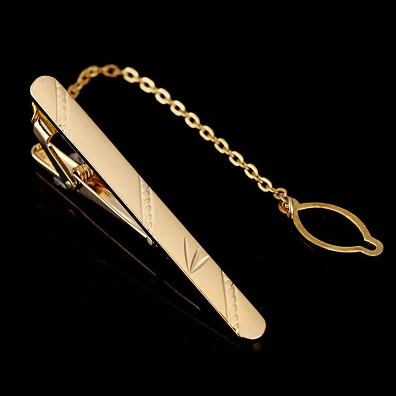 Men Metal Simple Necktie Buckle Gold Color Tie Bar Clasp Clip Clamp Pin Ties Stainless Steel For Business Clasps Fashion Wedding tie clips