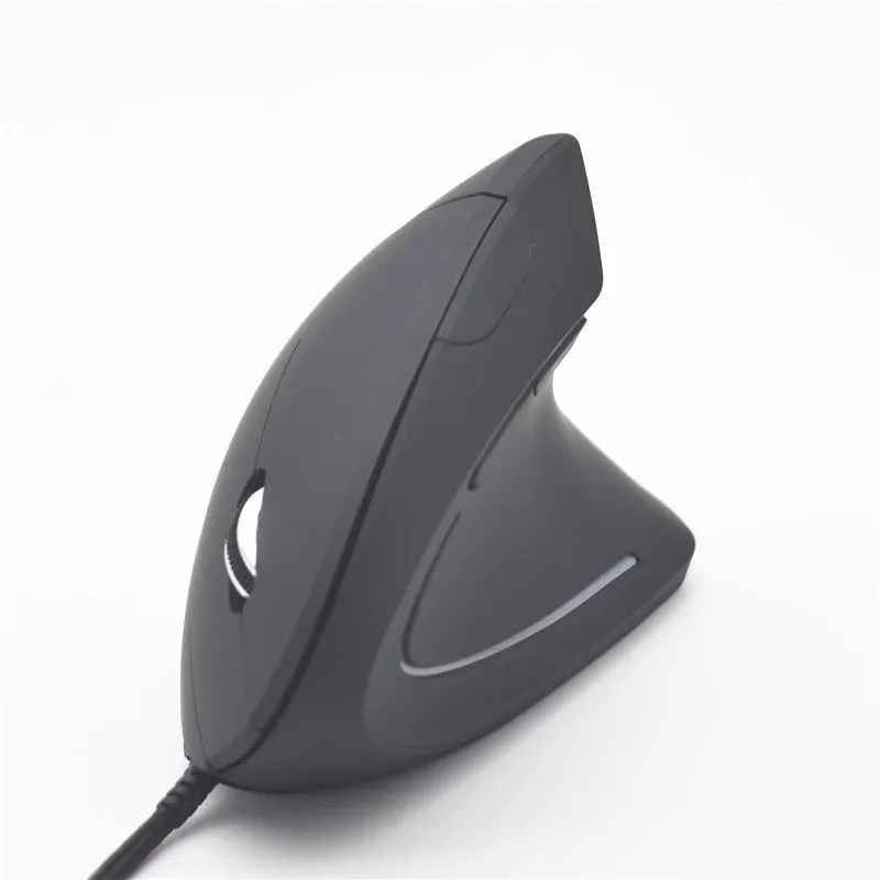 Ergonomic Vertical RGB Wired Optical Mouse Right Hand Design for PC