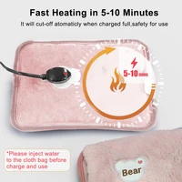 Chauffe-mains électrique, sac d'eau chaude, Portable, doux, Rechargeable, réutilisable, antidéflagrant, oreiller chauffant pour les mains 5