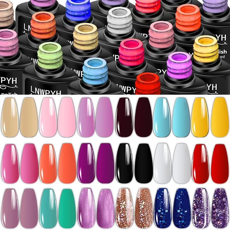 Professional Nail Set Nail Gel Tools Kit And LED Nail Lamp 18 Colors UV Gel Nail Polish Kit Contains Nail Drill Machine Nail Kit 3