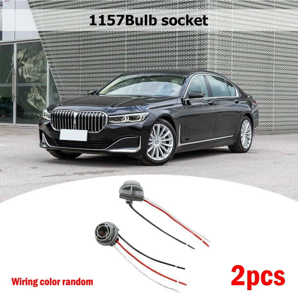 

2pcs 1157 Bulb Socket BAY15D Lamp Holder 12V Adapter Base Connector Car Light Base LED Light Bulb Socket Wiring Connector