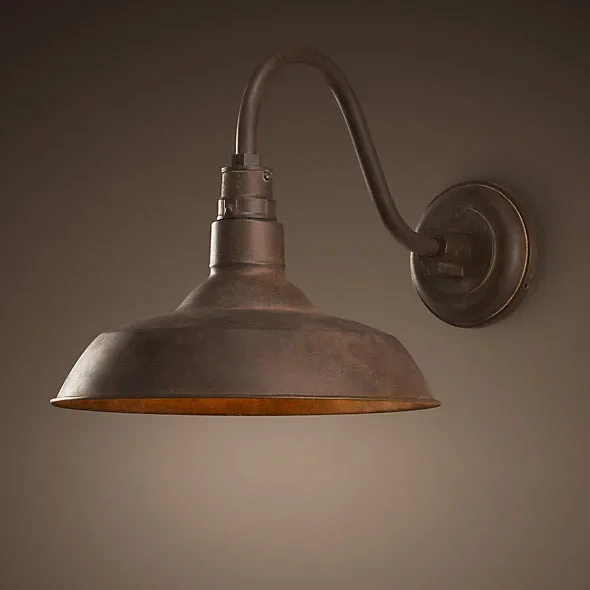 Retro Vintage Wall Mounted Lamp Loft Industrial Rust American Style Outdoor Indoor Light Luminaire Corridor Aisel Bar Waterproof