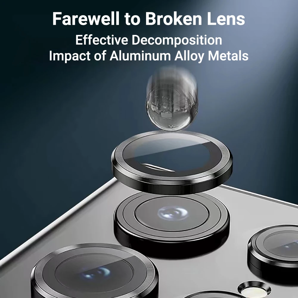 Premium Tempered Glass Camera Lens Protector - Enhanced Protection