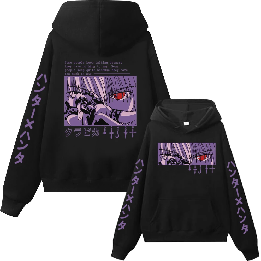 

Anime Hunter X Hunter Kurapika Hoodie Pullovers Harajuku Hip Hop Unisex Streewear