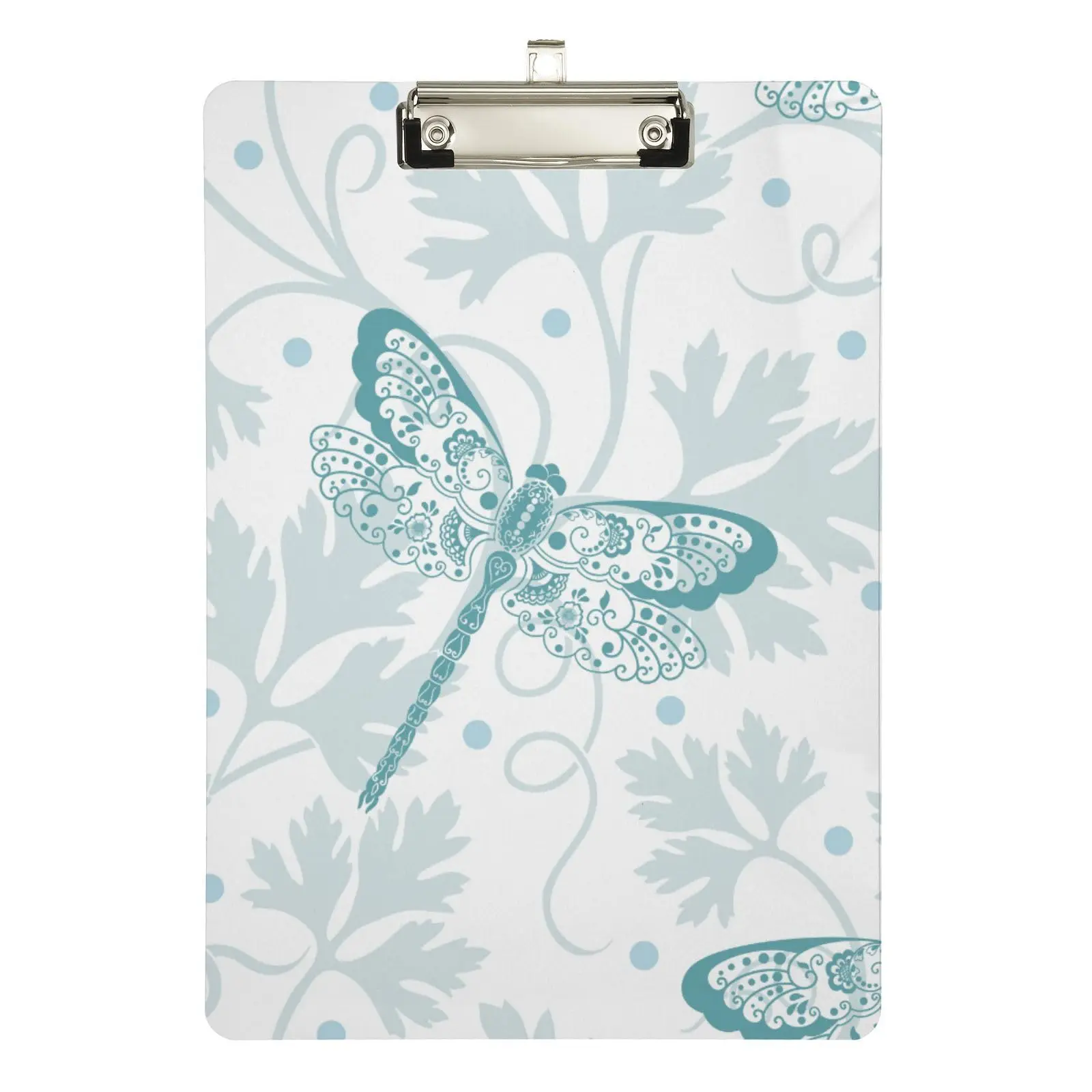 

Dragonflies Clipboard Plastic with Low Profile Clip Cute Acrylic Clipboards for Boys Girls A4 Size for Study Trip Adults Office