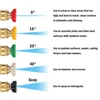 Pressure Washer Spray Nozzles Car Washer Quick Connect Tips Nozzle 1/4" Belt Clip Nozzle Holder Tips Set 1/4" 4