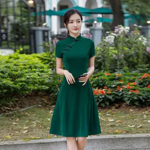 Asian Style Traditional Women Modern Cheongsam Dress Classical Sexy Vintage Clothes Improved Qipao Fashion Chinese Wedding Dress