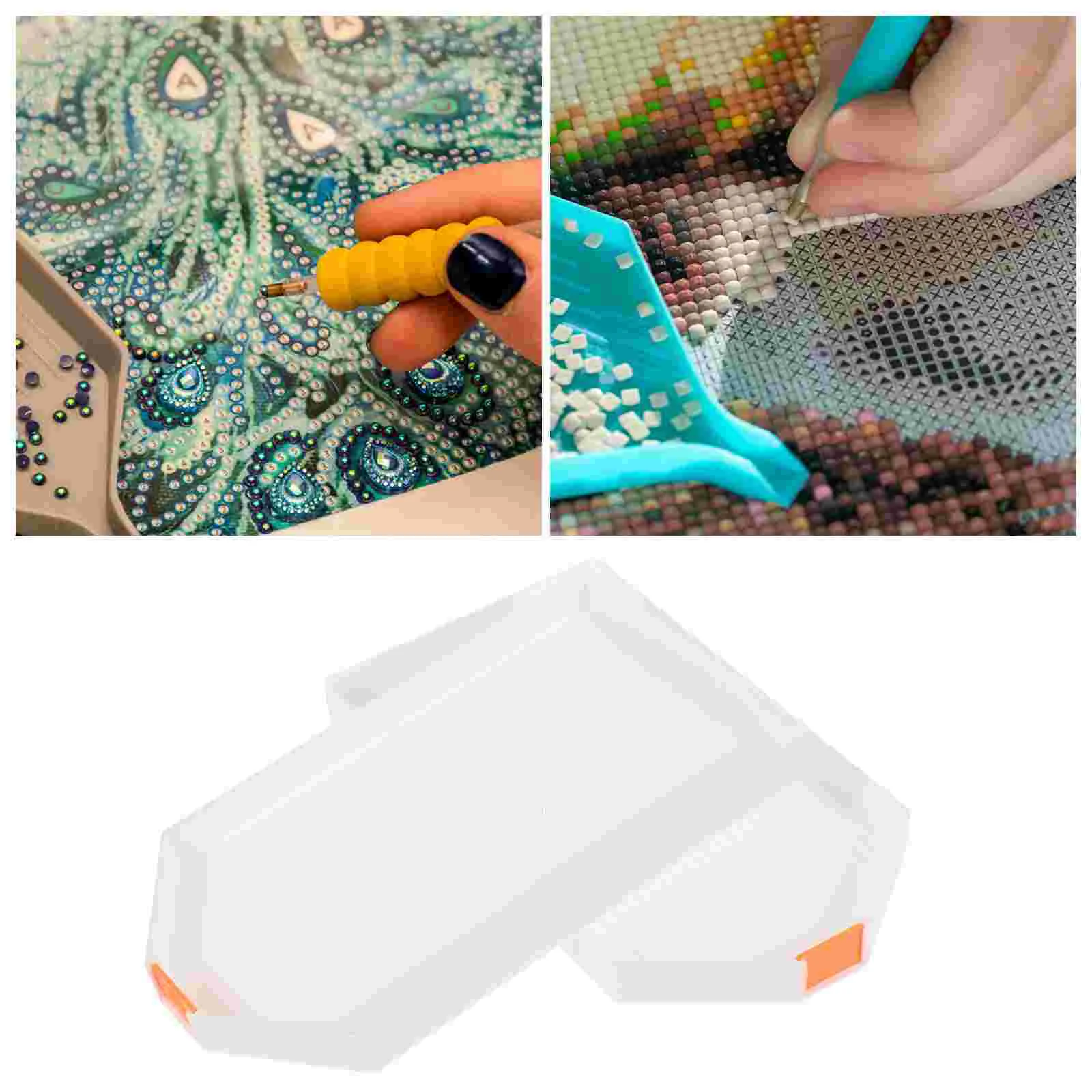 

10 Pcs Tool Tray Tools Stitch Sorting Beads Embroidery Cross
