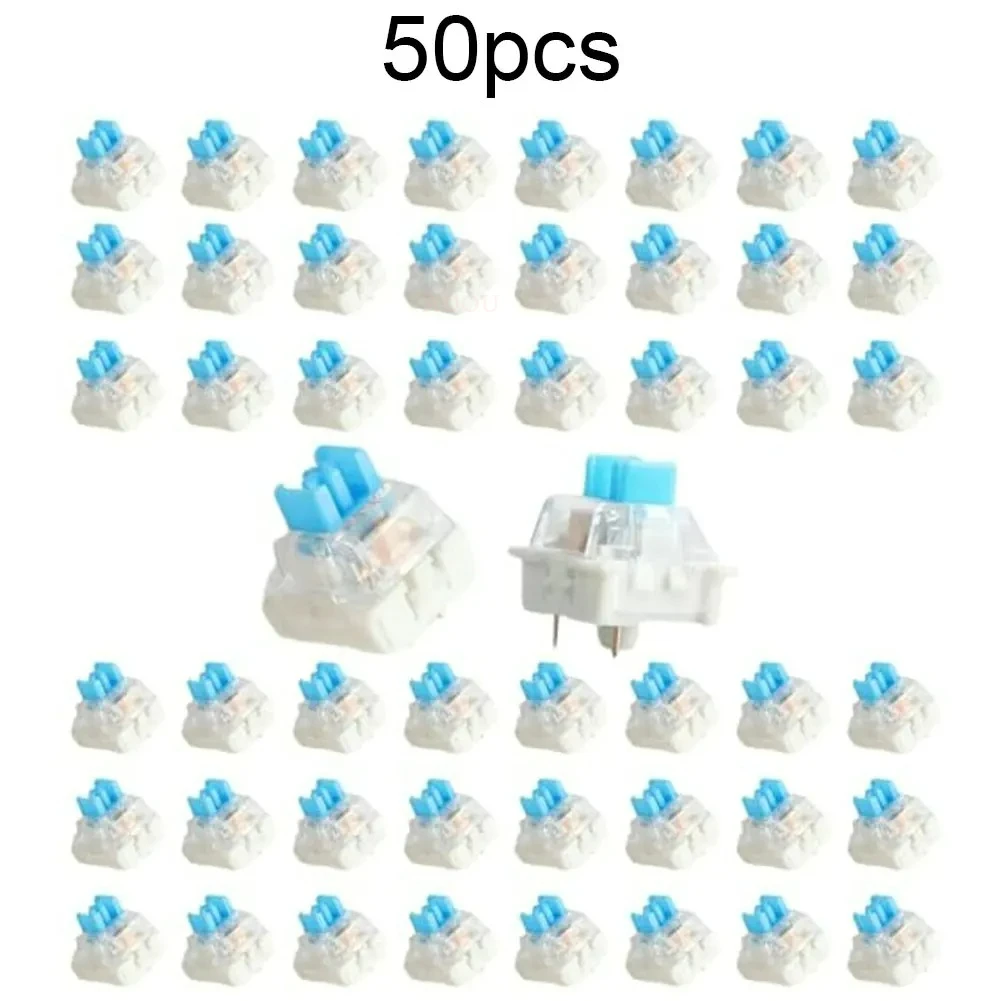 50 PCS 키보드 스위치 키보드 클리커 키 교체 3 핀 촉각 스위치 키보드 교체 액세서리