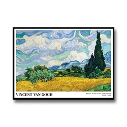 Vibrant Van Gogh Starry Night Over The Rhone Canvas Art Print - 50x70cm No Framed (SKU - 05)