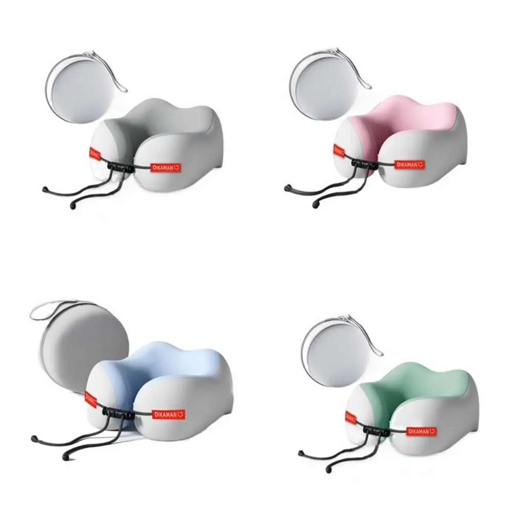 Cooling U-Shape Neck Pillow Portable Compact Travel Neck Guard Pillow Lightweight Foldable Airplane Neckrest Pad Men Women