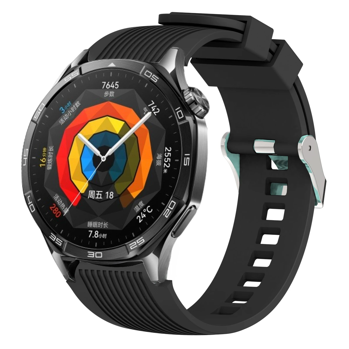 Premium 22mm Silicone Sports Watch Strap - Versatile Replacement Wristband Accessory