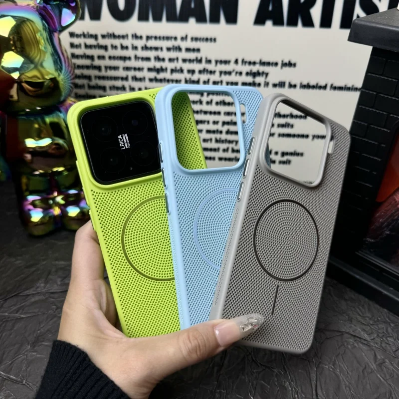 Luxury Heat-Dissipating Magnetic Wireless Charging Case - Shockproof Candy Design