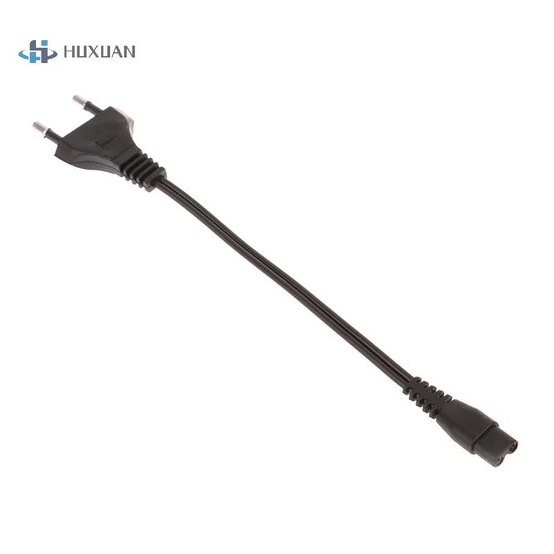 Black EU 220V Ac Dual Hole Charging Cord Universal For Rechargeable Strong Light Flashlight 1101 1106 1108
