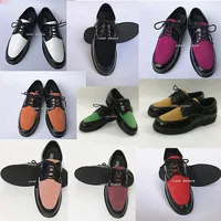 COOL DANCE Polychrome Poppin Shoes Street Block Locking Microfiber Skin Shoe Funky Dance Multicolour Leather Shoes 1
