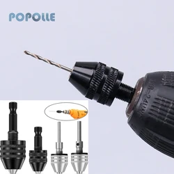 Popalle – outil de perçage à tige hexagonale de 0.6 à 8.0mm, mandrin, tournevis, Type d'impact, adaptateur de forage à couple étendu, adaptateur à changement rapide de 1/4 pouces 