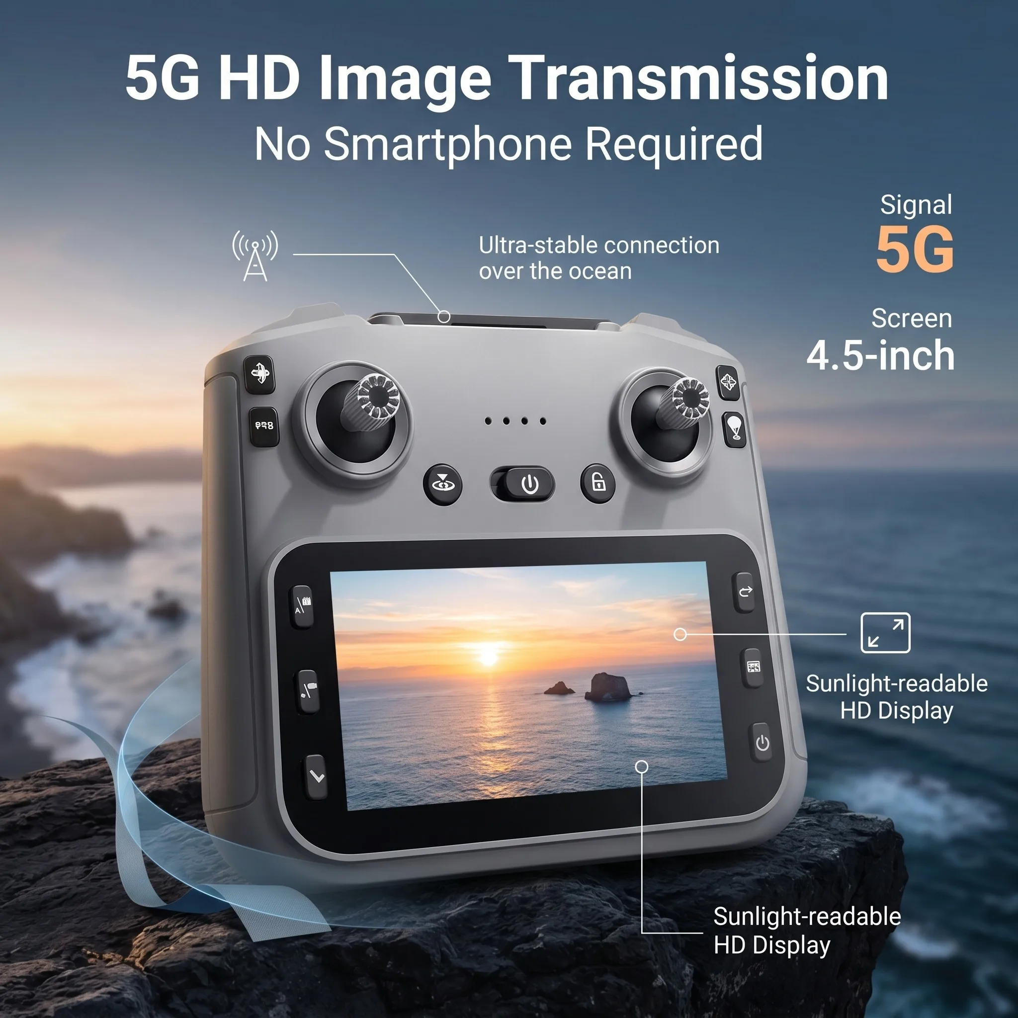 Drone K19 MAX GPS 5G 4K avec écran et largage - 25min vol