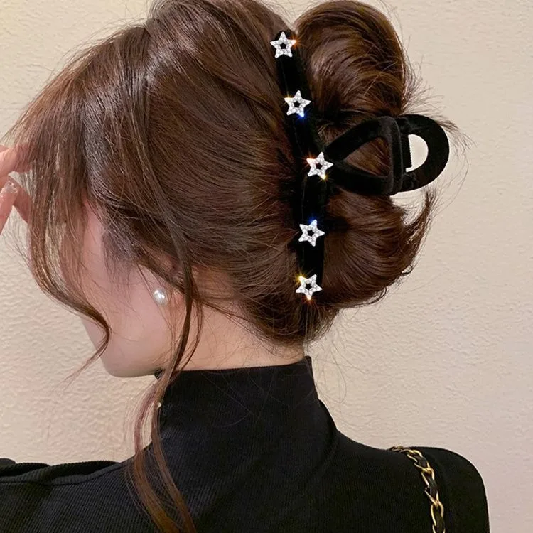 Heart-shaped Diamond Hair Clip, Ins Fashion Hairpin for Stylish Autumn and Winter